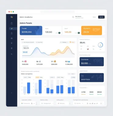 Custom admin dashboard and CRM development