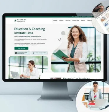 Education and coaching institute website design