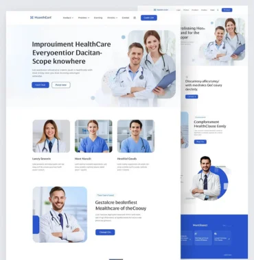 Healthcare clinic website design by Namix Software