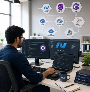 .NET development company building scalable enterprise applications and backend systems