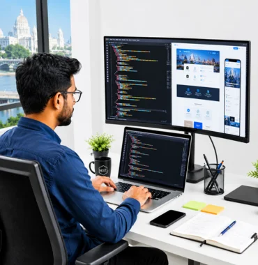 Next.js development company building scalable React web applications and frontend solutions