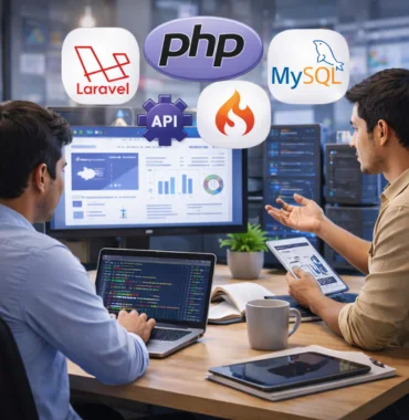 PHP web application development company building custom SaaS CRM systems