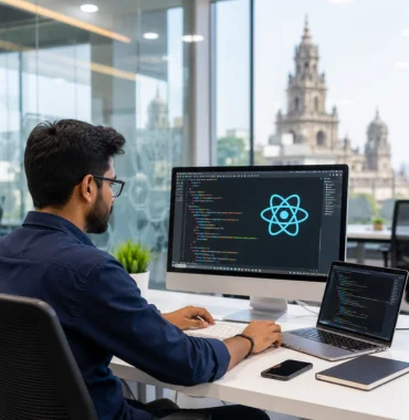 React.js development company building scalable frontend web applications
